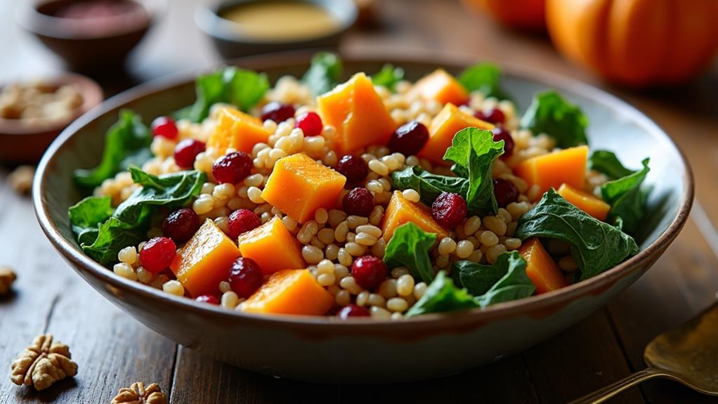 autumn harvest grain salad