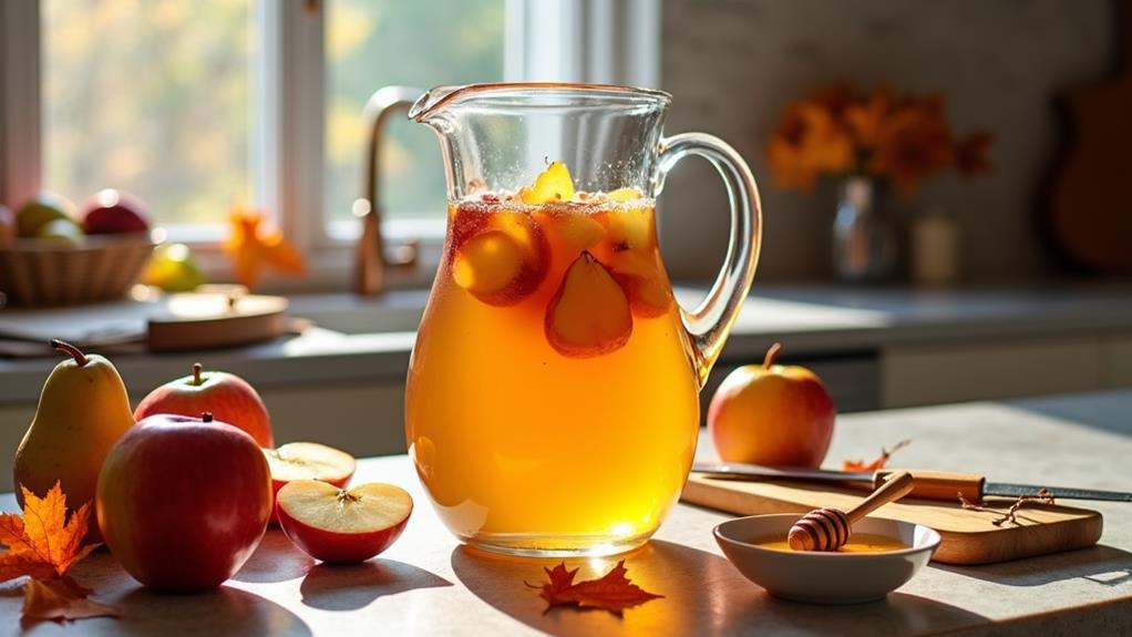 autumn inspired fruity beverage