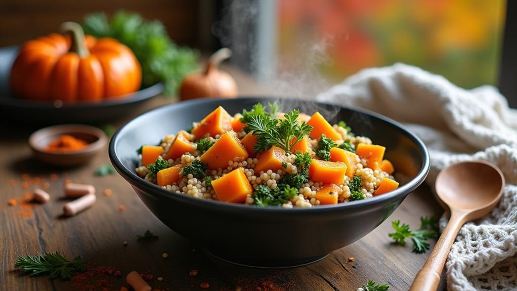 autumn vegetable quinoa stew