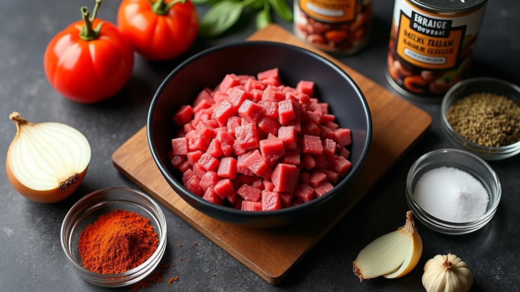 cooking instructions and ingredients