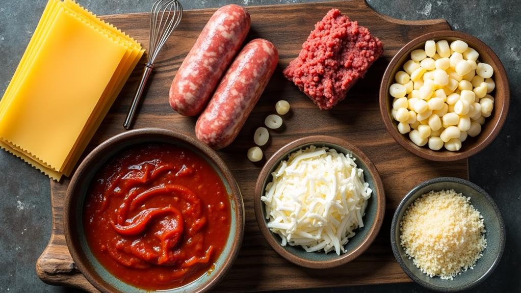 cooking instructions and ingredients
