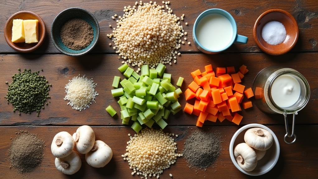 cooking instructions and ingredients