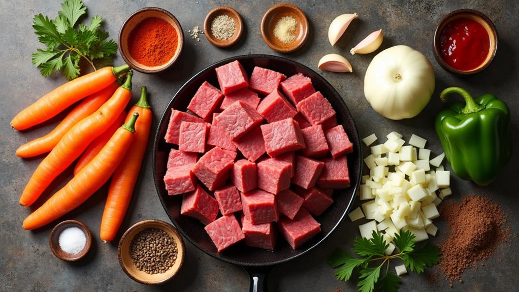 cooking instructions and ingredients