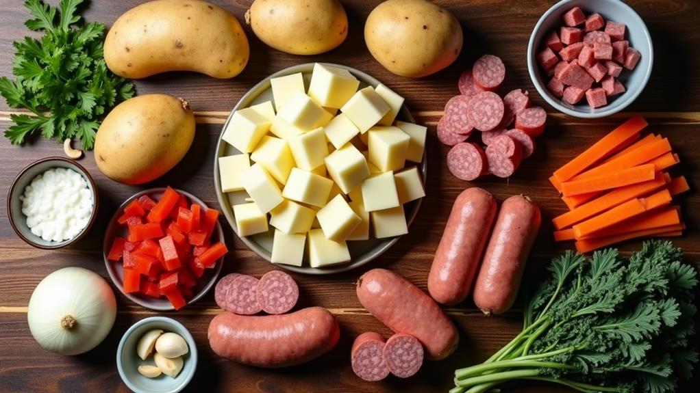 cooking instructions and ingredients