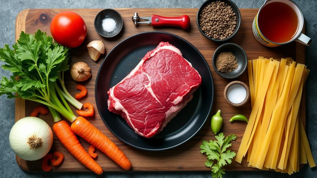 cooking instructions and ingredients