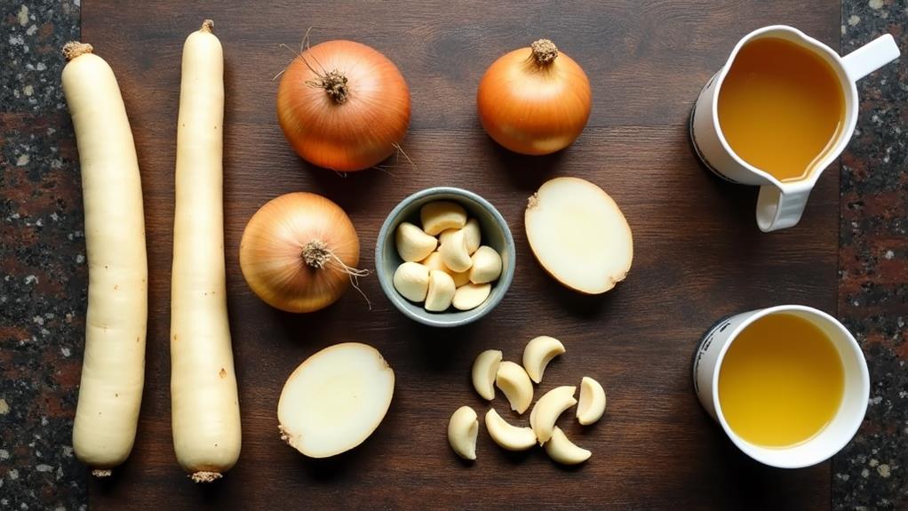 cooking instructions and ingredients