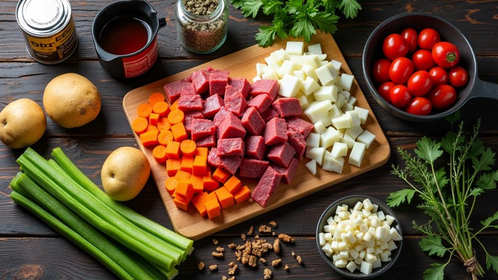 cooking instructions and ingredients