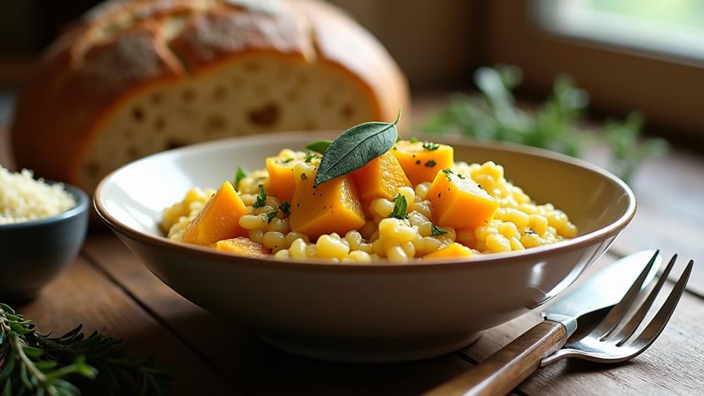 creamy autumn vegetable dish