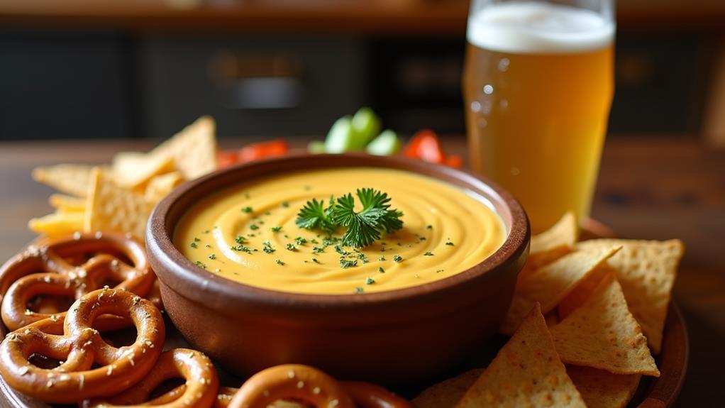 creamy savory beer dip