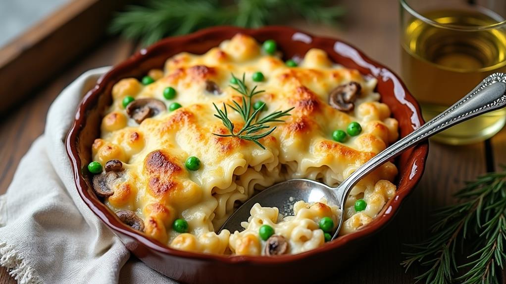 creamy turkey pasta bake