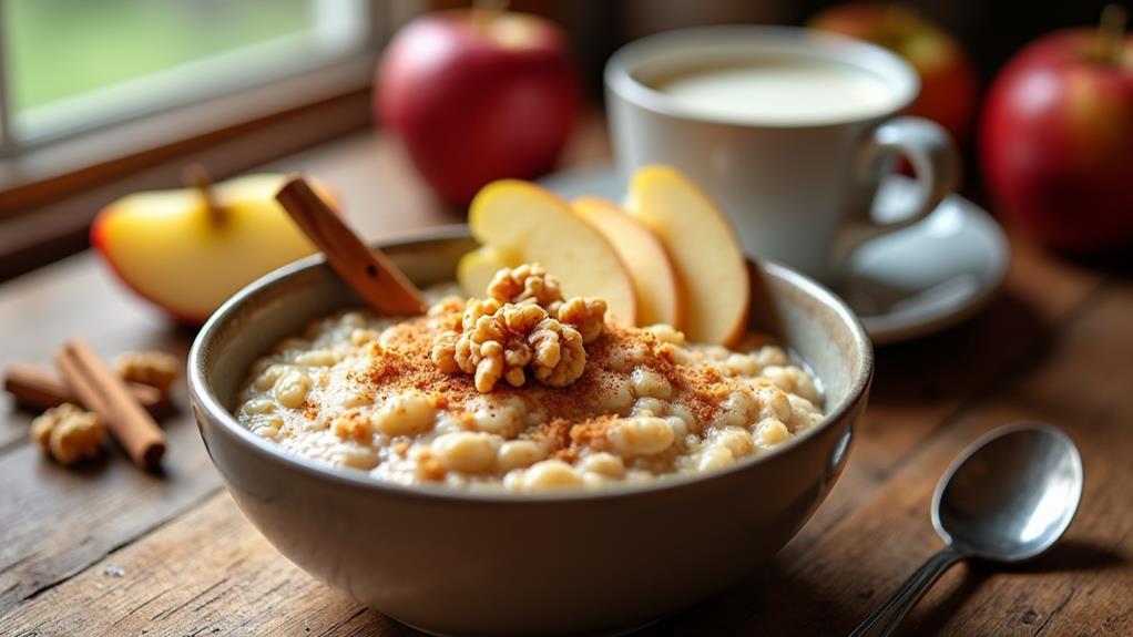 delicious apple cinnamon oatmeal