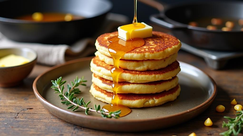 delicious cornmeal pancakes