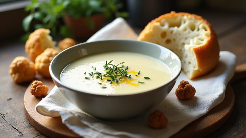 delicious creamy cauliflower soup