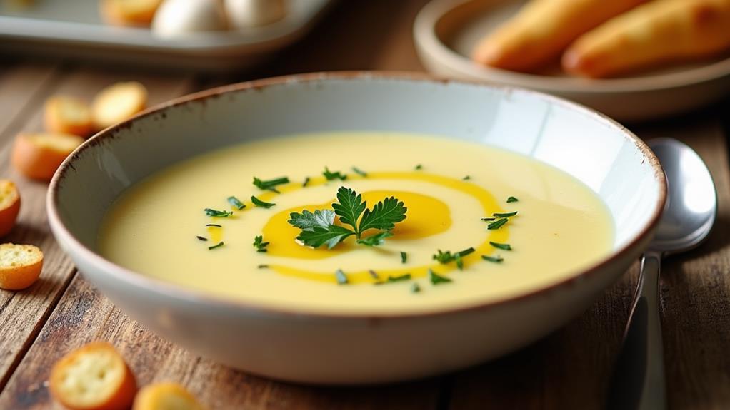 delicious creamy parsnip soup