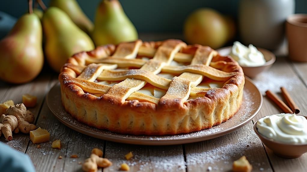 delicious pear ginger dessert