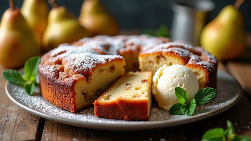 delicious spiced pear dessert