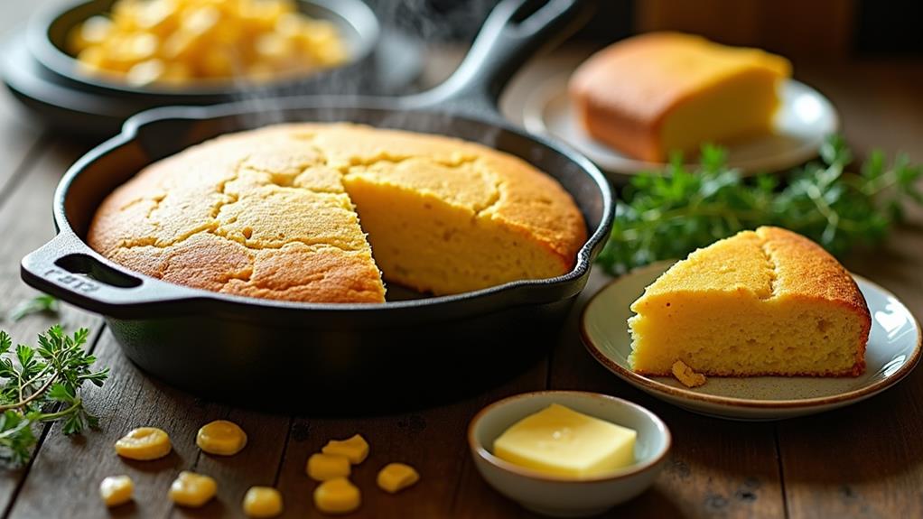 deliciously baked corn bread