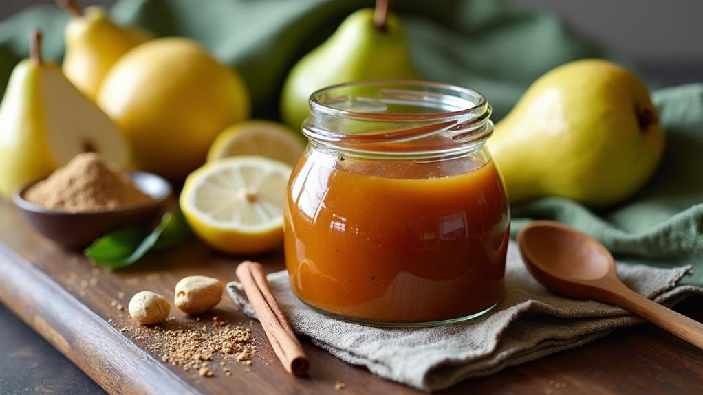 flavorful spiced pear spread