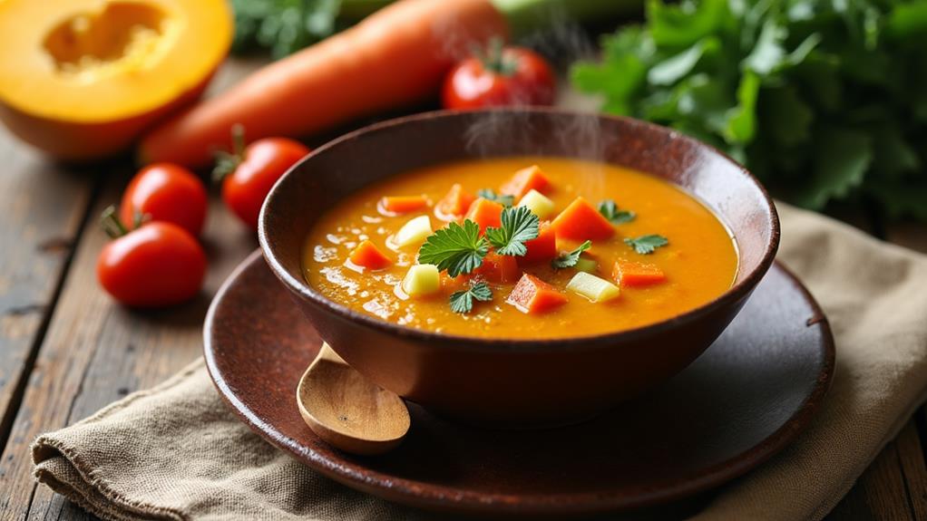 fresh seasonal vegetable broth