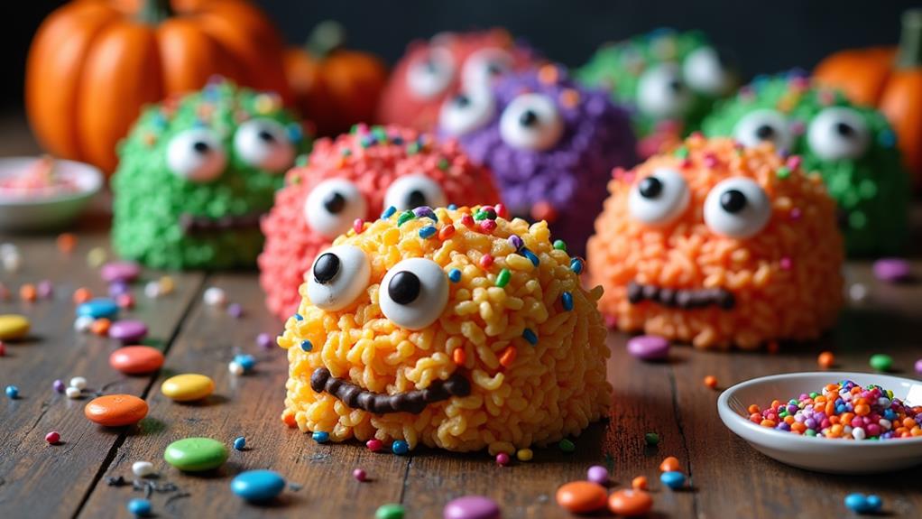 giant halloween themed dessert snacks