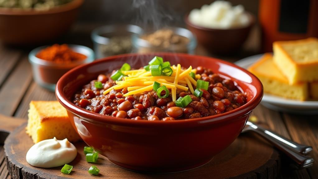 hearty spicy bean dish