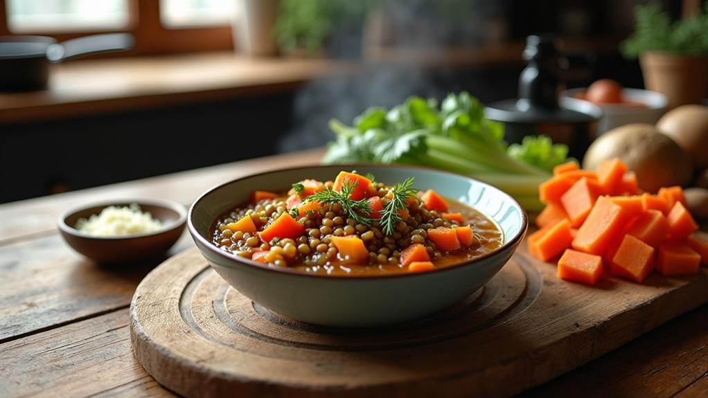 hearty winter lentil stew