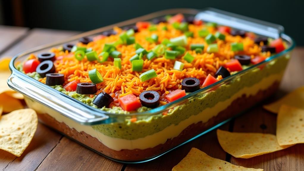 layered bean dip delight