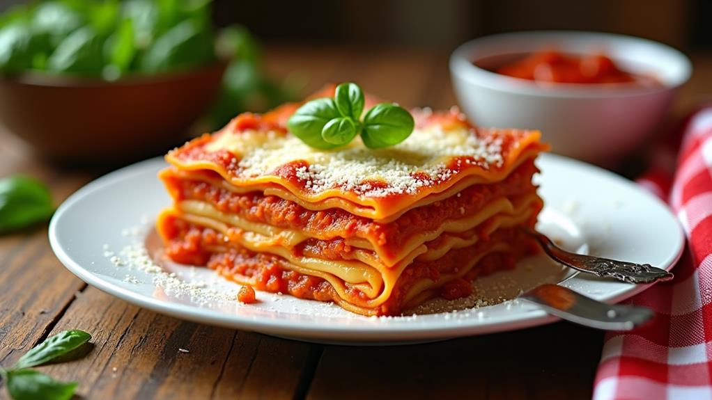layered pasta dish
