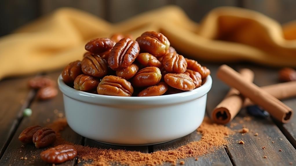 maple flavored spiced nuts