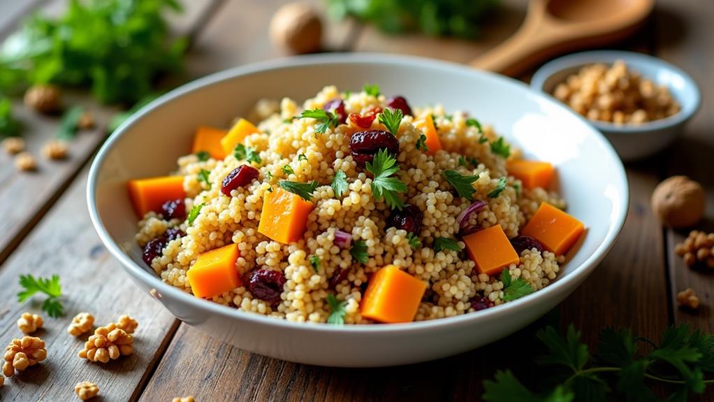 nutritious grain salad bowl