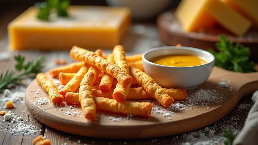 savory cheese filled snacks