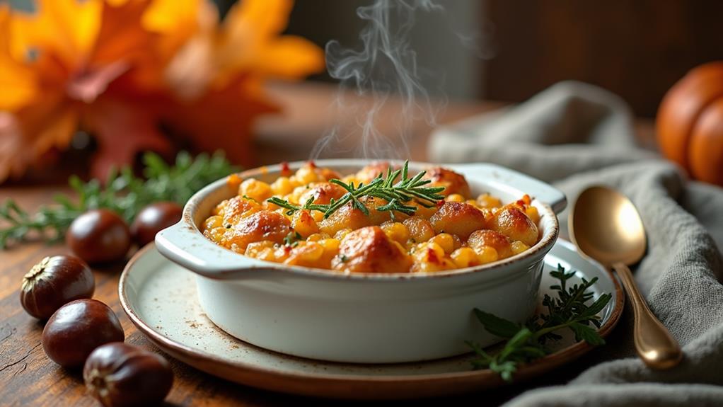 savory roasted chestnut filling