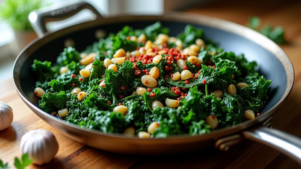 savory seasonal leafy vegetables