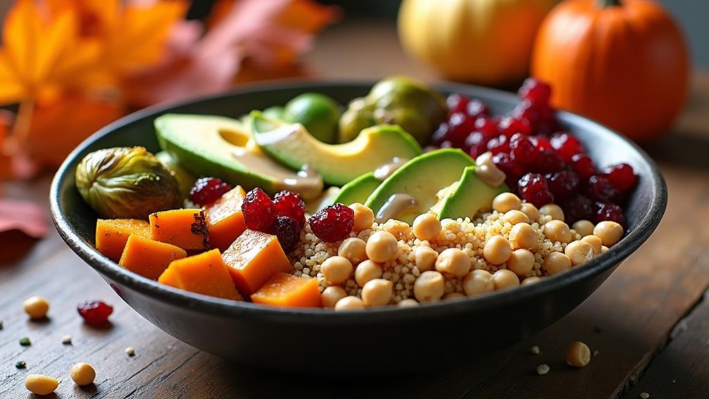 seasonal quinoa salad dish