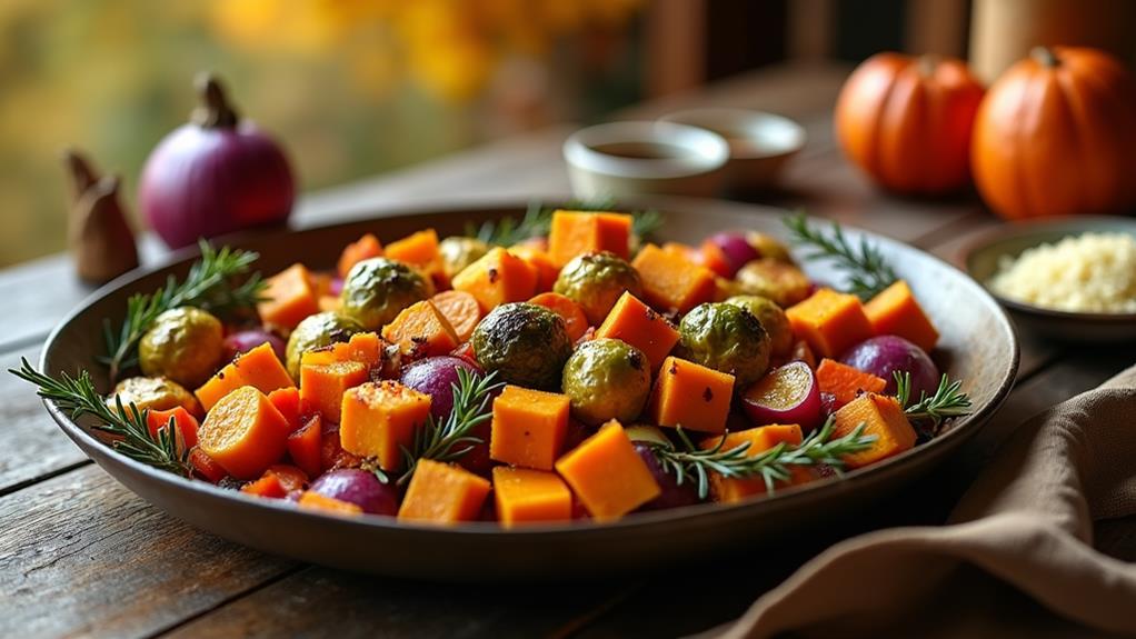seasonal roasted vegetable medley