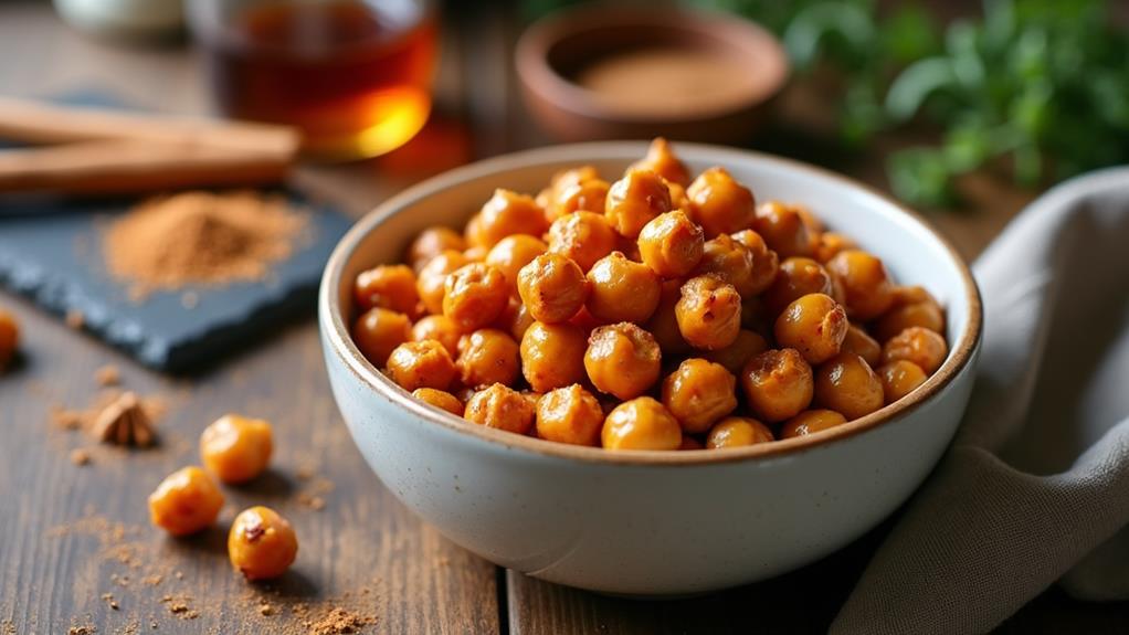 sweet savory chickpea snack
