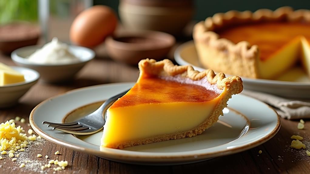 sweet southern custard pie