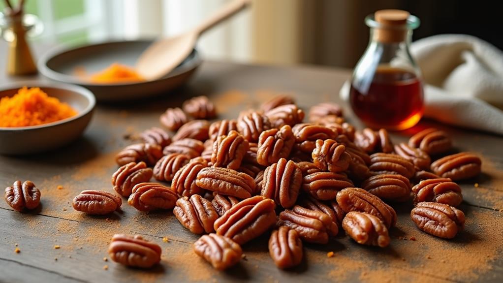 sweetened roasted nut treats