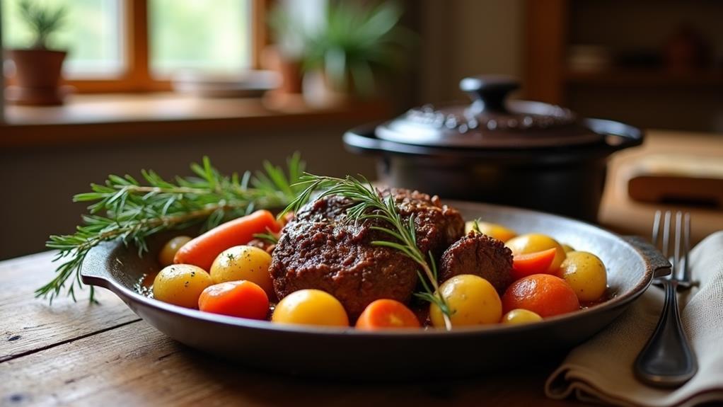 tender slow cooked beef roast