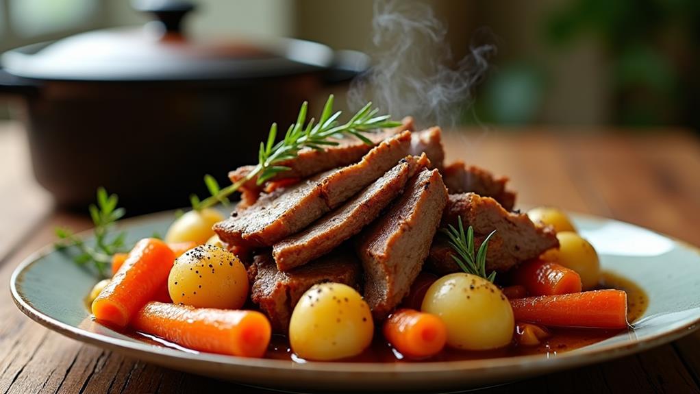 tender slow cooked pork dish